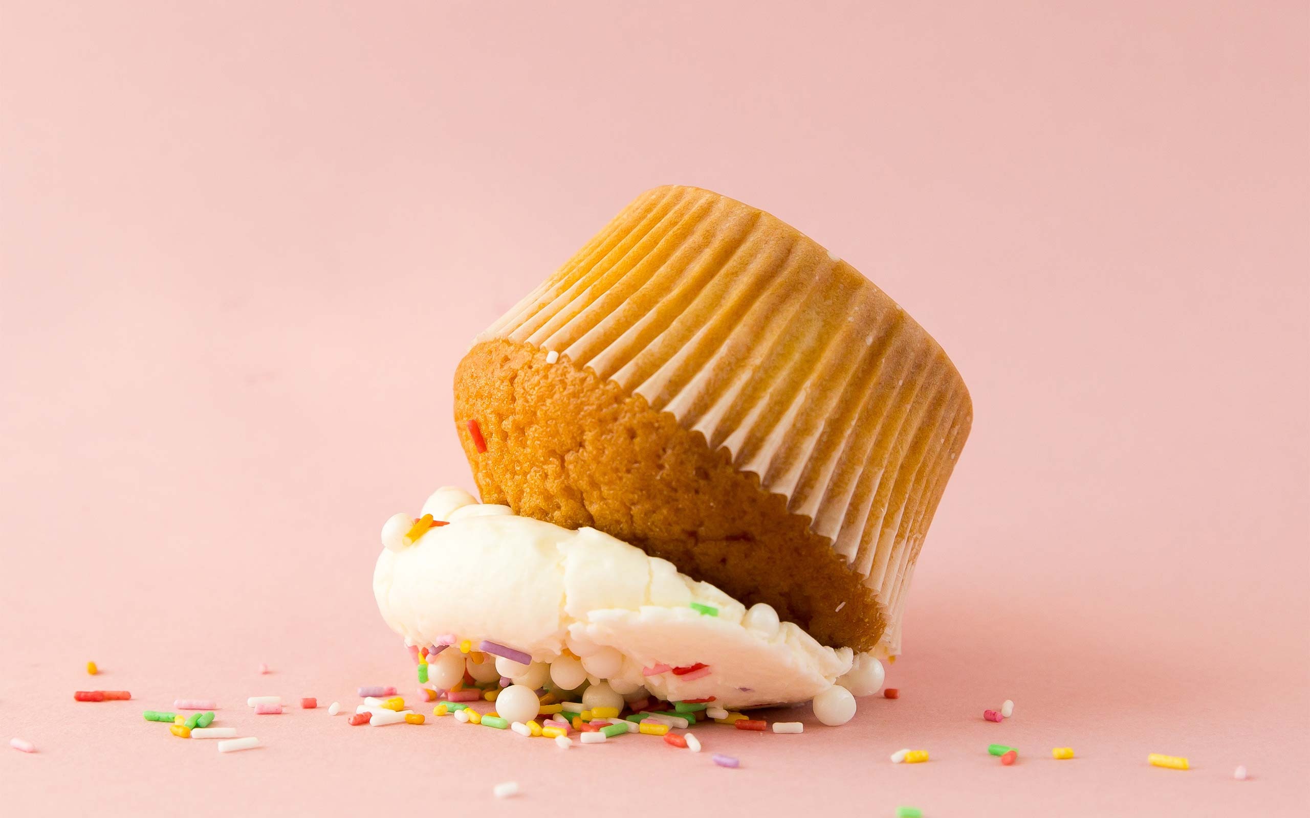 404-pagina - Omgevallen cupcake