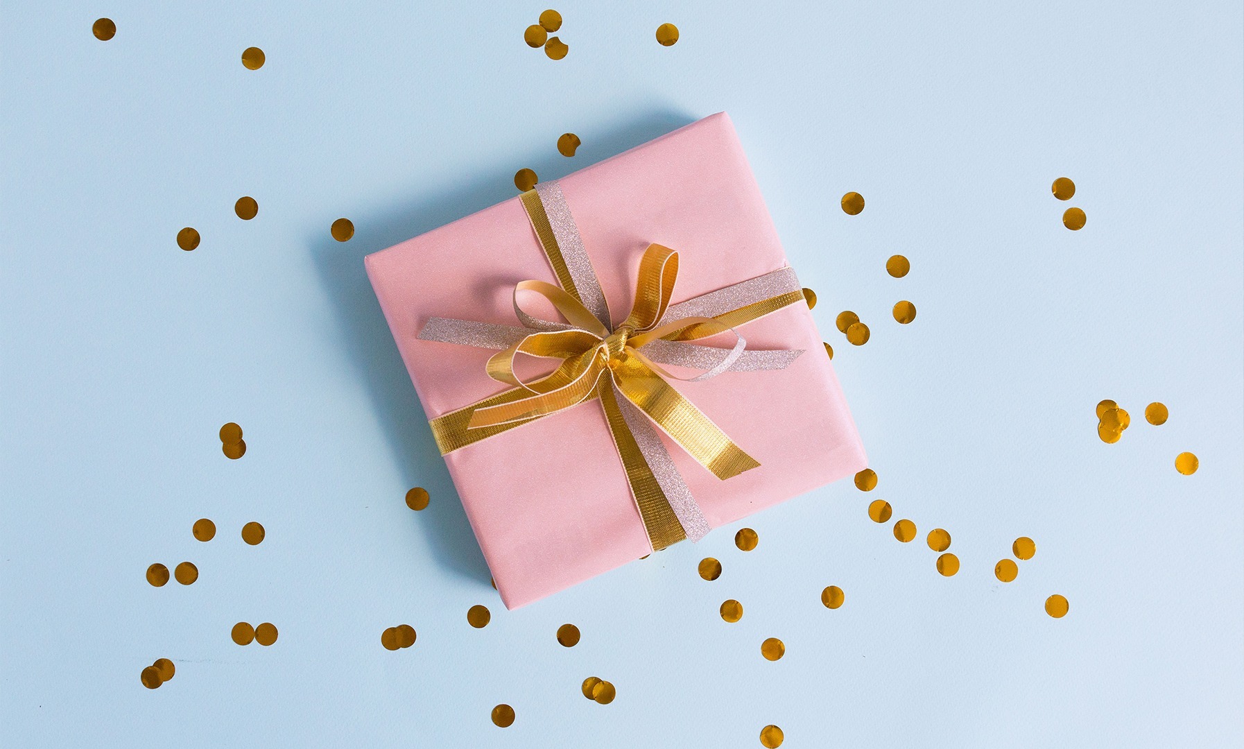 Cadeautje met confetti