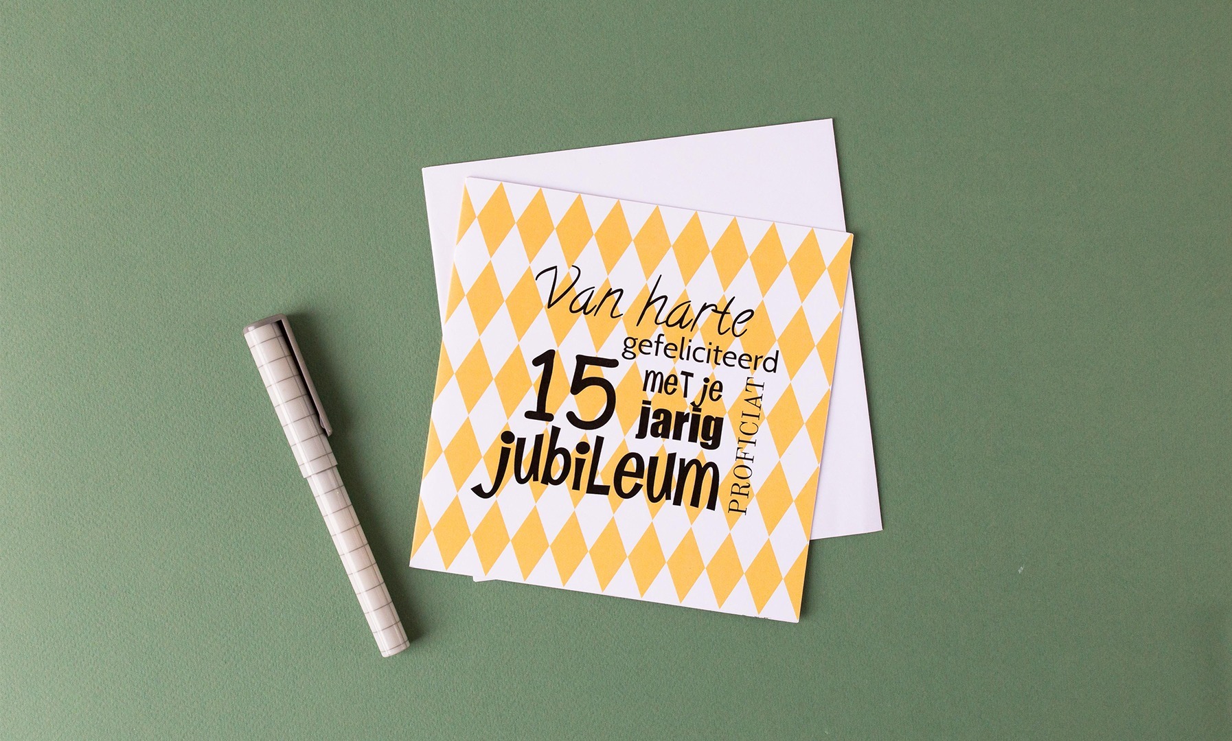 Wenskaart jubileum