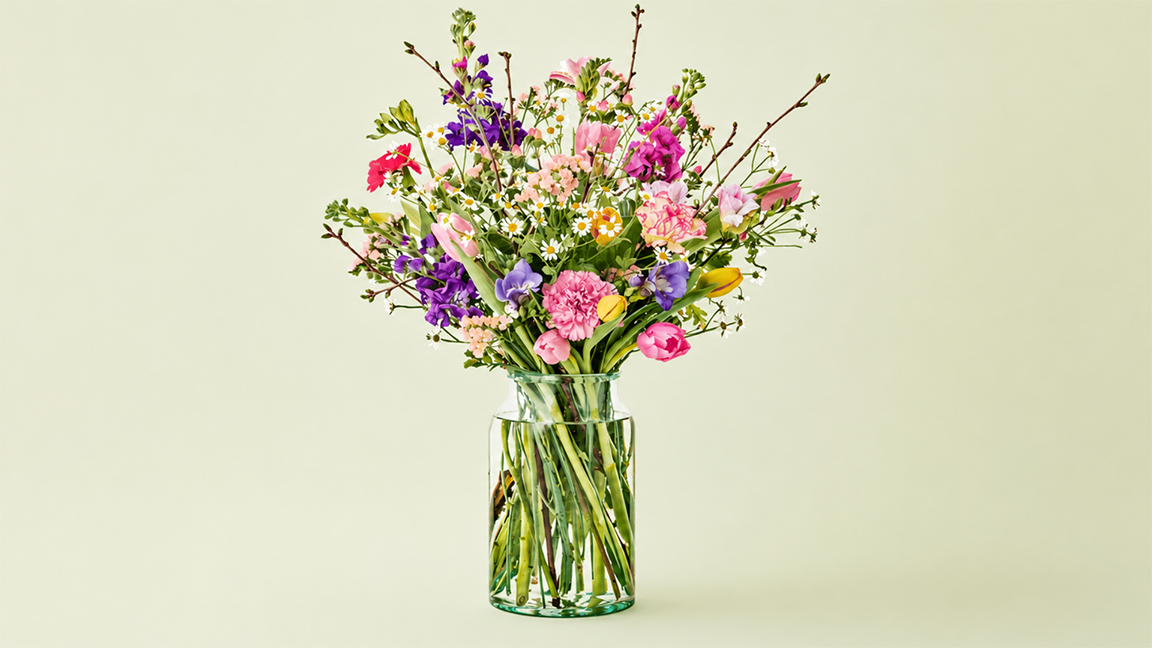 Bloemen in vaas