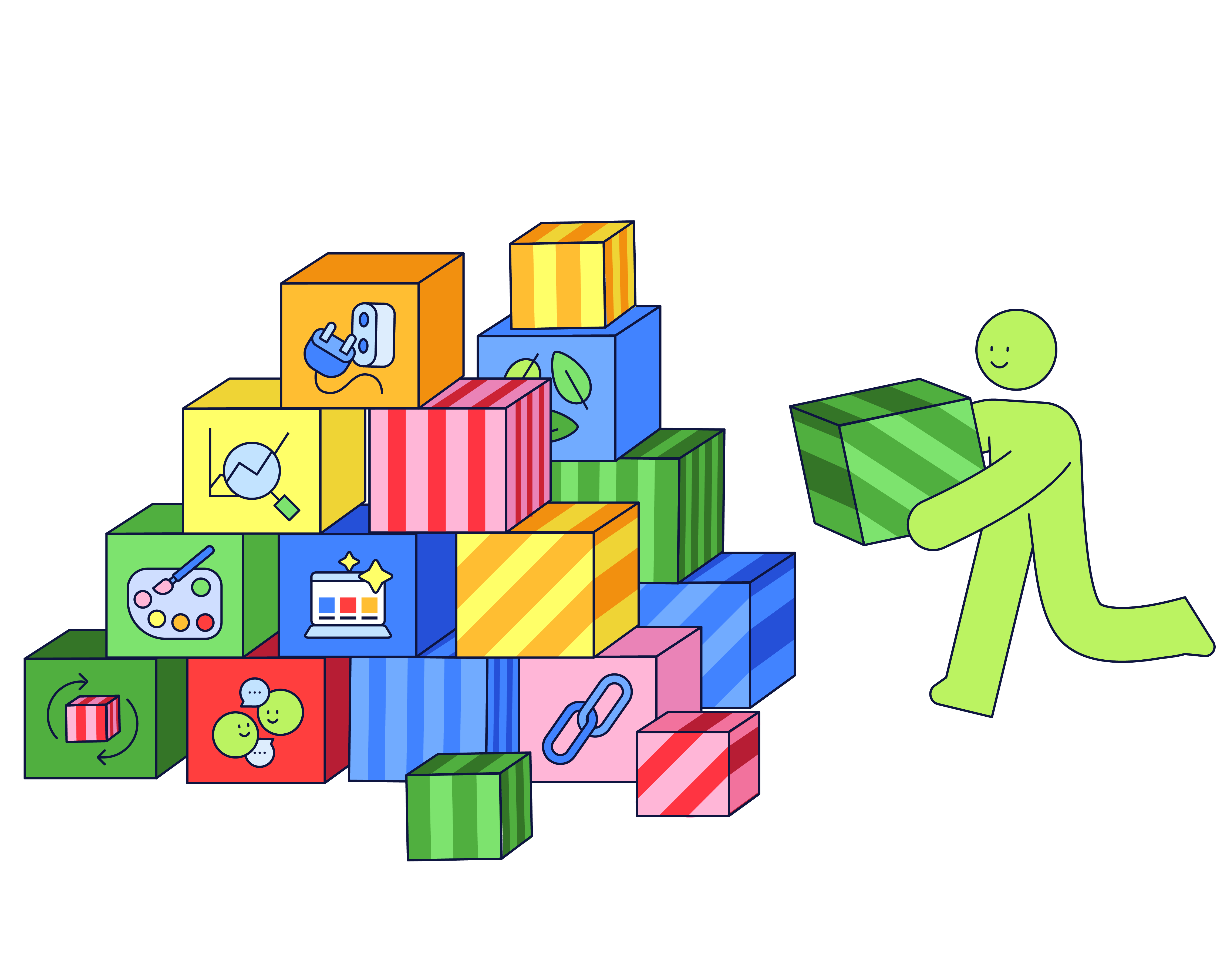 Afbeelding wat onze voordelen visualiseerd